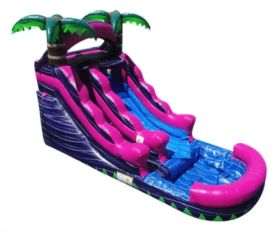 13ft Pink Neon Slide WET