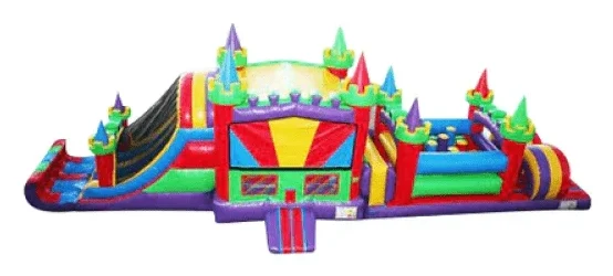 49 Ft Multi Color Obstacle Course